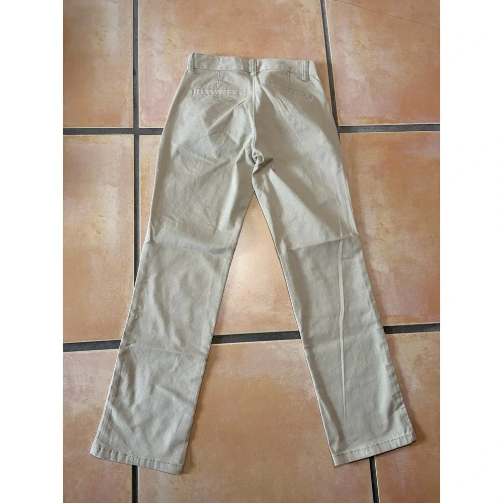 2 NWT Cat & Jack Girls Straight School Uniform Pants Navy Blue Size 12